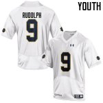 Notre Dame Fighting Irish Youth Kyle Rudolph #9 White Under Armour Authentic Stitched College NCAA Football Jersey BNC8099RA